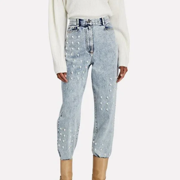 SEA Betty Pearl-Embellished Jeans - Picture 10 of 10